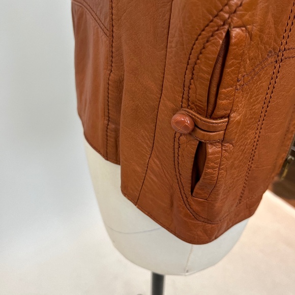 1970's mens size 38 Vintage leather jacket "Crae Carlyle San Francisco" - Picture 3 of 12